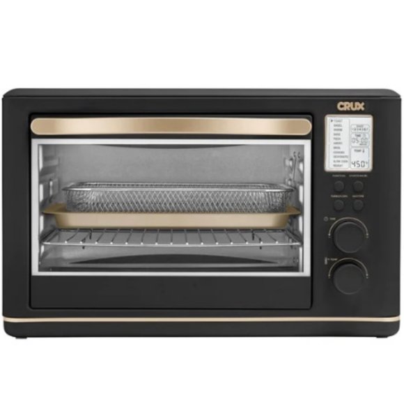 Super Chic CRUX 6-Slice Digital Air Fryer Toaster Oven in Black - Picture 1 of 17